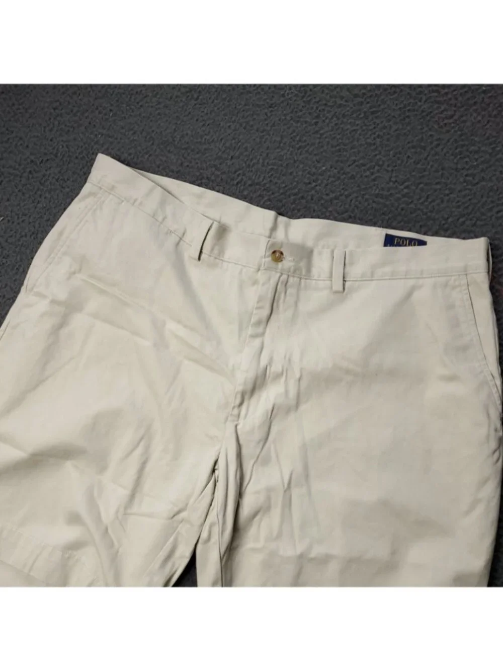 Polo Ralph Lauren Shorts Mens 40 x9 Classic Fit Chino Khaki Tan Beige Streetwear